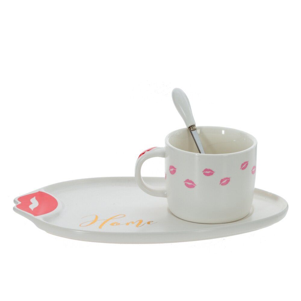 GAEM Кружка с блюдцем и ложкой, 200 мл, L25 W14 H8 см, 2в.