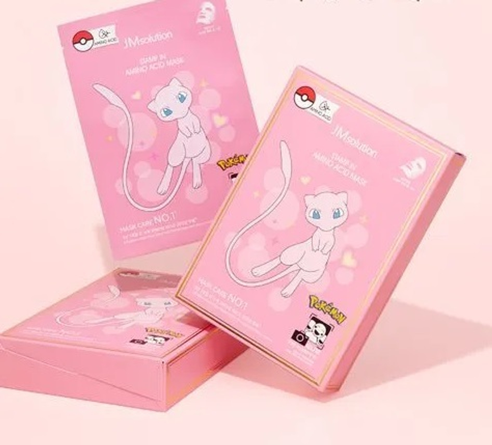 [JM Solution] stamp in amino acid mask pokemon - Тканевая маска с аминокислотами, 30 мл