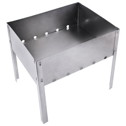 Мангал сборный стальной, размер 300х240х300 мм, в пленке, 701722