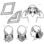 Бандана пляжная «Summer collection», принт леопард, 55*55см (в индивид. пакете)