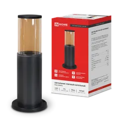 Светильник уличный напольный ТБУ AMBER-SP300-1xA60-BL алюминиевый 300мм черный IP54 IN HOME