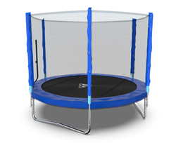 Батут DFC Trampoline Fitness с сеткой 8ft Синий