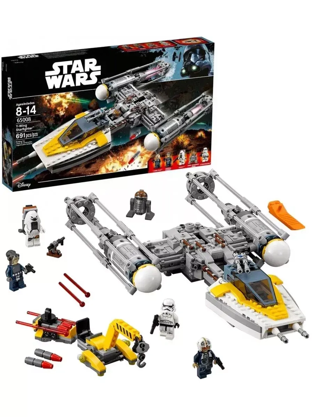 Конструктор Star Wars Звёздный истребитель типа Y 691 дет