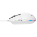 LOGITECH G102 LIGHTSYNC Corded Gaming Mouse - WHITE - USB - EER