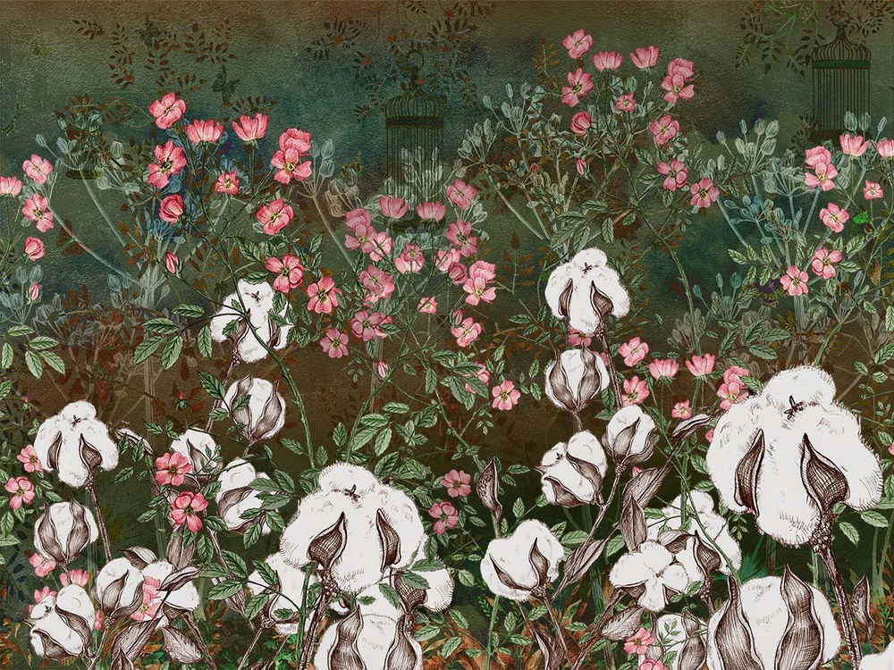 Дизайнерские обои Wall Street Botanica