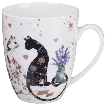 КРУЖКА LEFARD "ЛАВАНДОВЫЕ КОТЫ" 430 МЛ (КОР=24ШТ.)