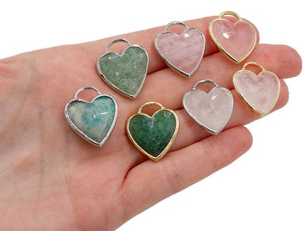 Подвеска "Сердце" 23,5мм, из авантюрина