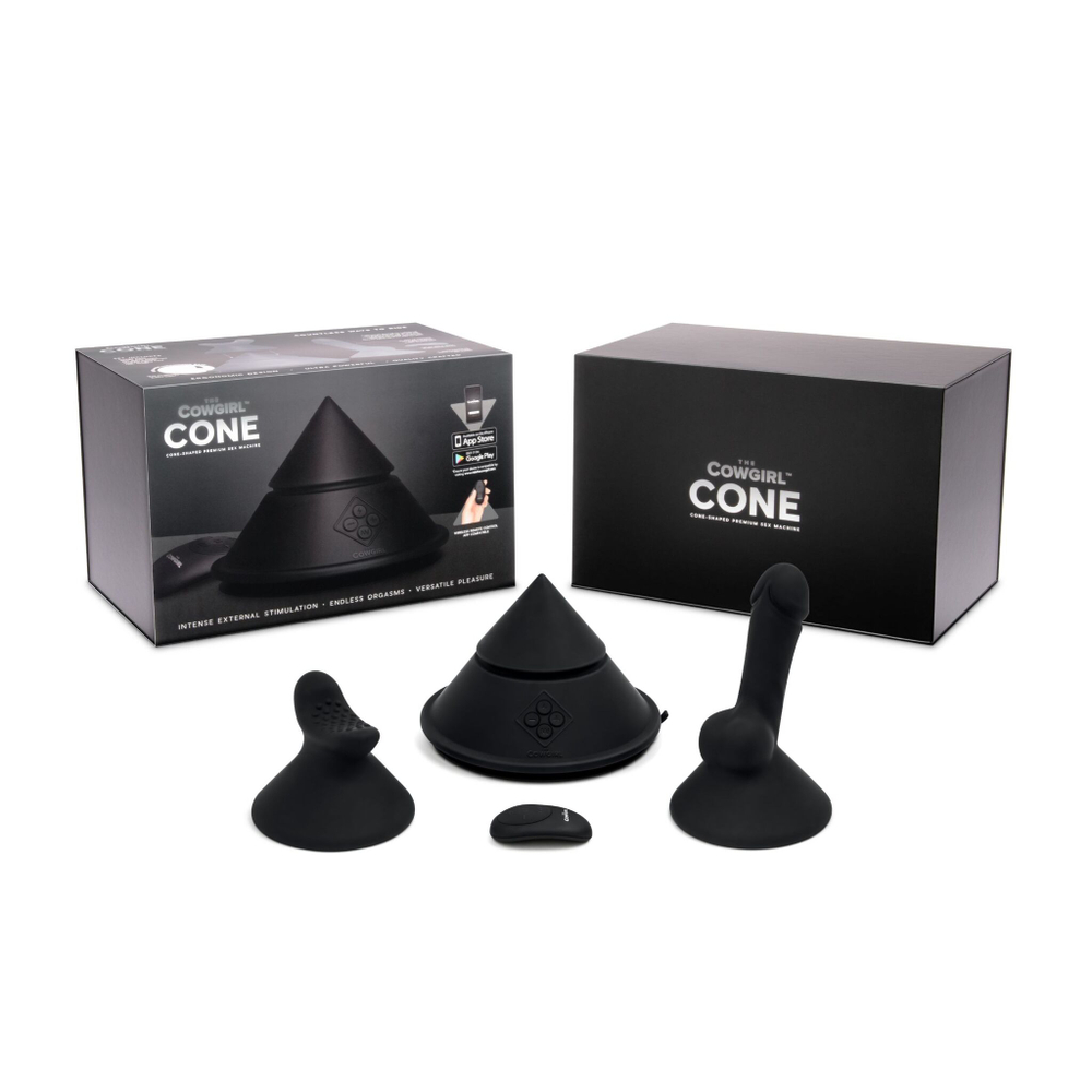 Конусный вибромассажер Cowgirl Cone с 2 насадками