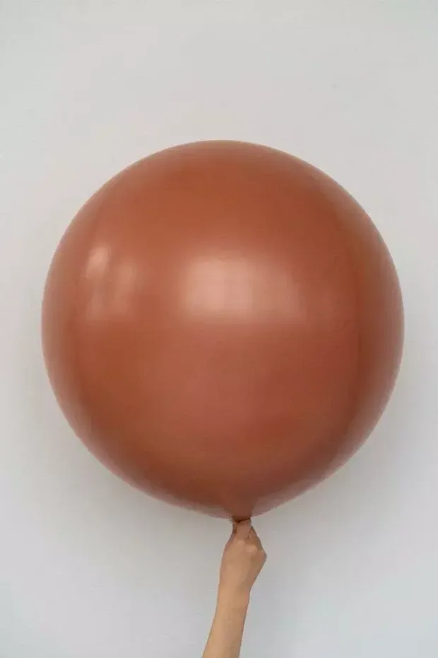 S шар гигант 24"/60 см пастель терракотовый (БГ-90)