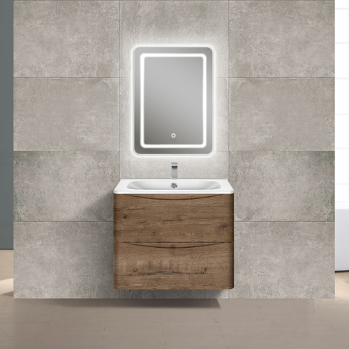 Тумба под раковину Vincea Paola 600 подвесная, 2 выкатных ящика soft close, Beton