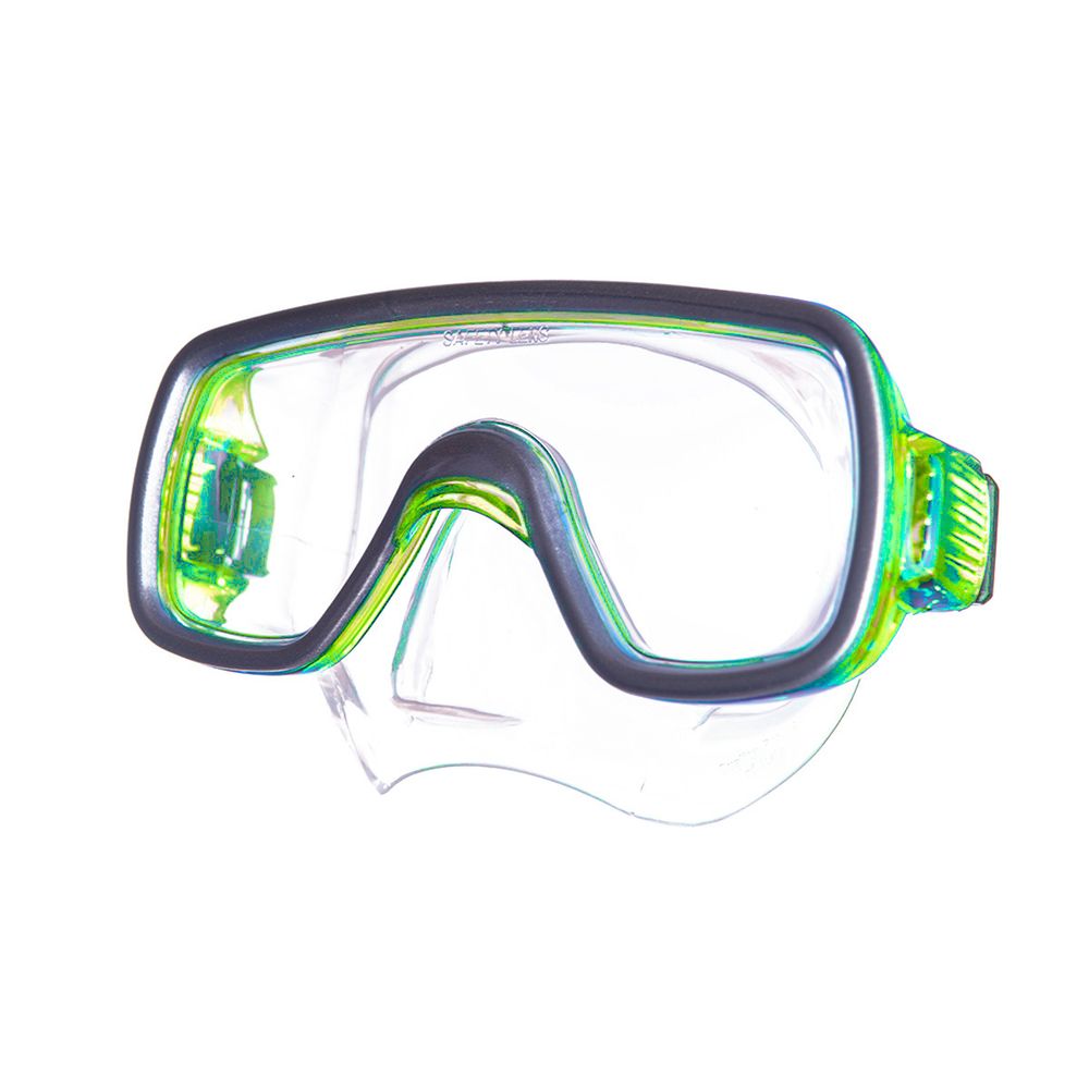 Маска для плавания SALVAS Geo Md Mask CA140S1GYSTH, размер Medium, желтая