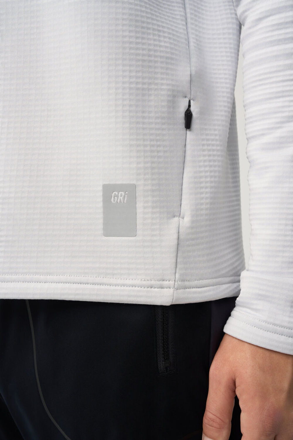 Зимняя беговая рубашка GRI Лонг 5.0 мужская светло-серая