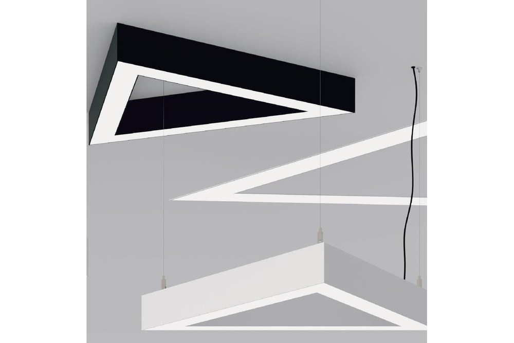 Светильник LED Trio трехлучевой 432W 4100мм*3 5000К черный подвесной IP40