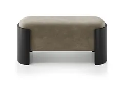 Банкетка Lagom 100 см (серо-зеленый FiberGuard, черный)