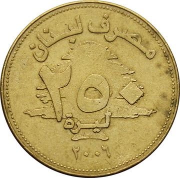 250 ливров 2006 Ливан