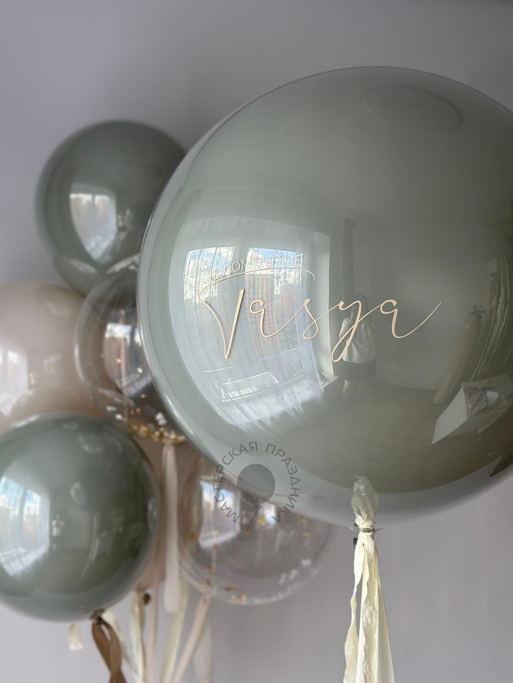 Воздушные шары на выписку №8790  Изображение6