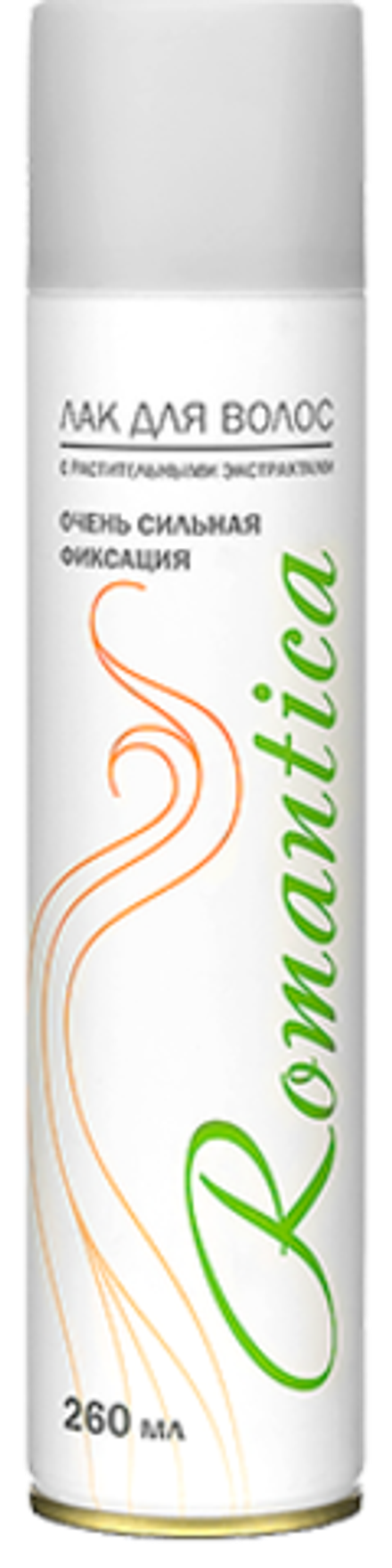 Romantica Лак для волос с Растительными экстрактами, очень сильная фиксация, 260 мл