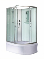 Душевая кабина WeltWasser  WW500 HALLE 1201 L 120х90 см,  прозрачное стекло, поддон низкий, левосторонняя