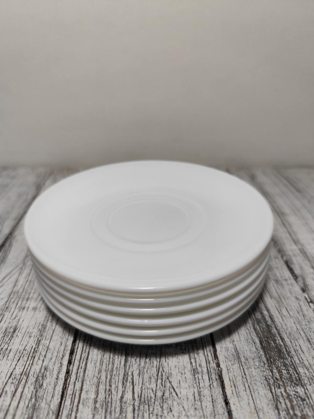 Блюдце стеклокерам 14смGD55 WHITE 719313