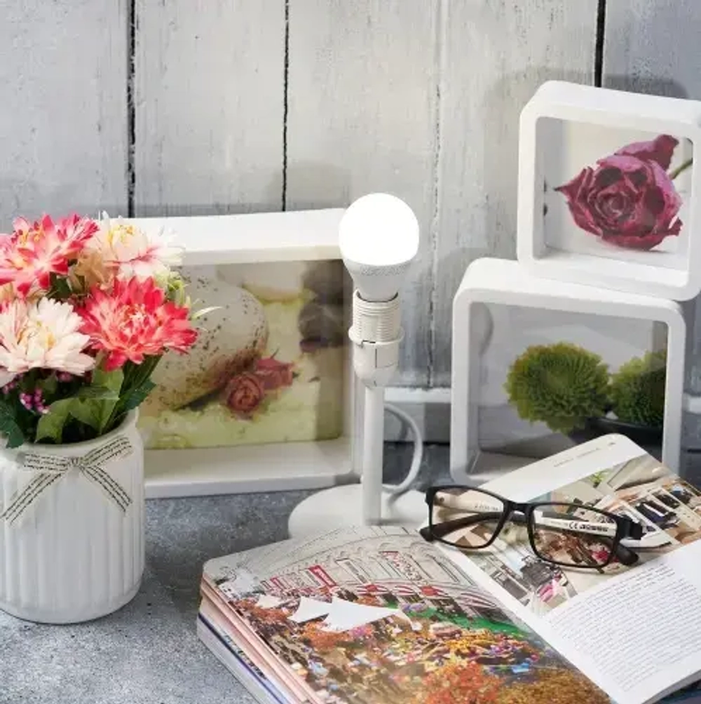 Лампа светодиодная Rexant, 9.5Вт, шар G45, E14, 220В, 903Лм, 4000К (10)