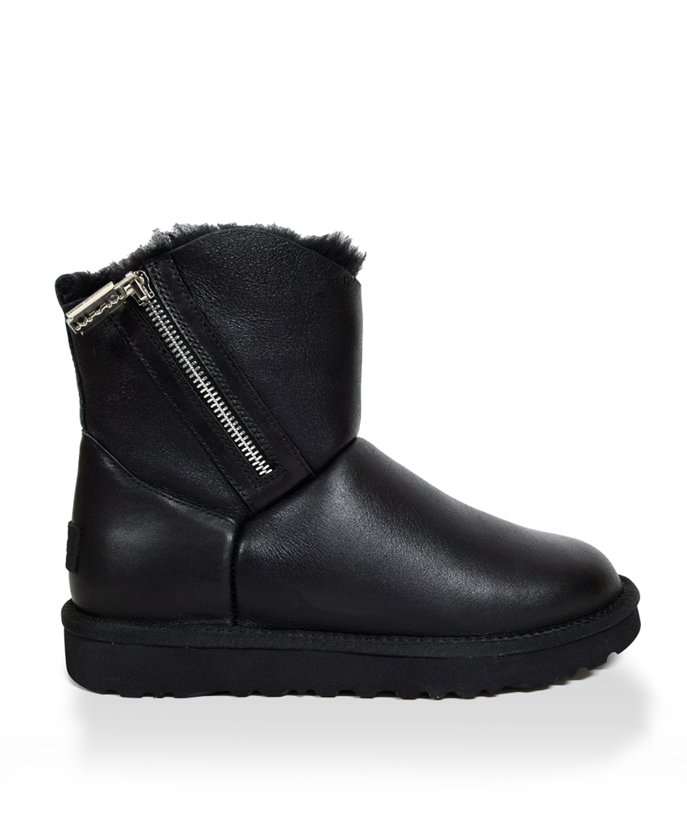 MINI OBLIQUE ZIP-black