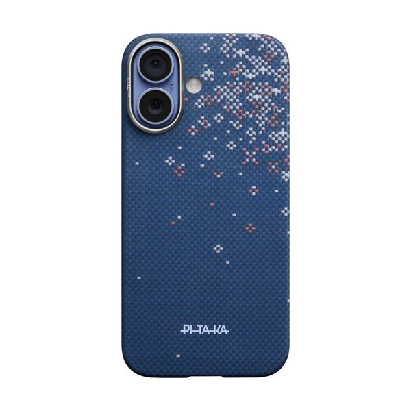 Чехол Pitaka Edge Case для iPhone 17, Синий закат | Nightfall Blue