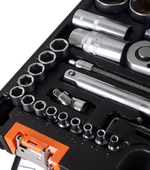 Набор инструментов, 1/2" , 1/4" , CrV, пластиковый кейс 94 предмета Вихрь