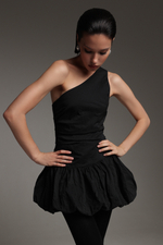 Платье мини асимметричное