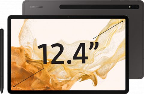 Планшет Samsung Galaxy Tab S8+ (2022), 8 ГБ/256 ГБ, Wi-Fi + Cellular, со стилусом, графит (Global)