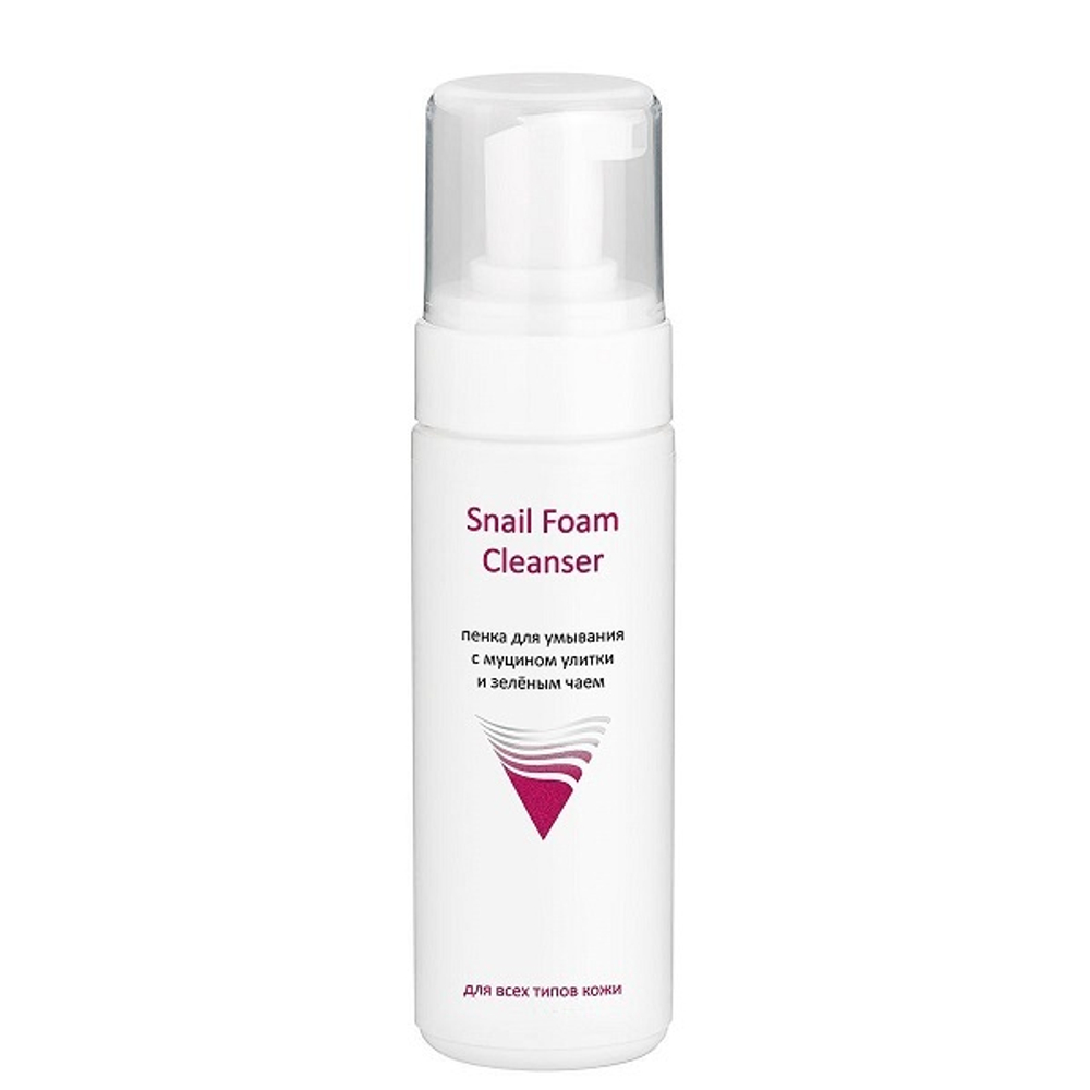 Пенка для умывания с муцином улитки и зелёным чаем Aravia Professional Snail Foam 160мл