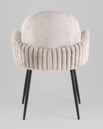 Стул обеденный Wave Stripes букле серый