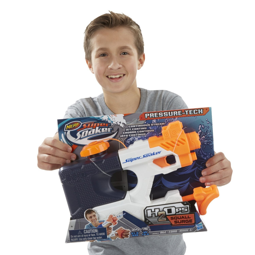 Hasbro: Nerf Бластер Супер Сокер Н2О Волна B4443  — Nerf Super Soaker H2OPS Squall Surge — Нерф Нёрф Хасбро