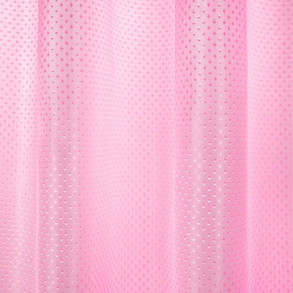 Шторка для ванной ПОЛИЭСТЕР, 180х200 см, кольца в комплекте,розовый бриллиант, PRIMILA, 700098