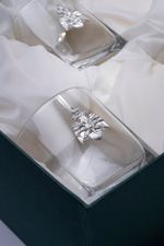 Подарочный набор стаканов под виски c символикой МЧС (3 предмета, зеленый)