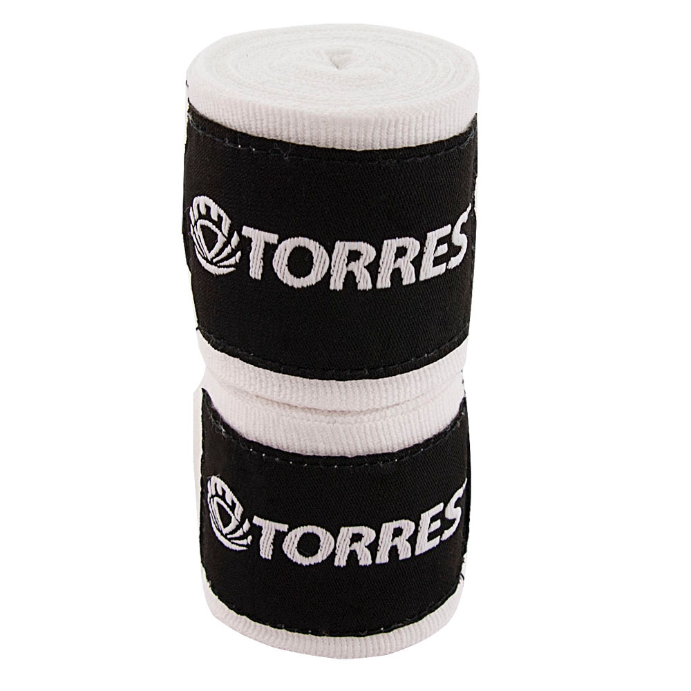 Бинт боксерский TORRES, PRL619015W, дл. 3,5 м, шир. 5,5 см, 1 пара, хлопок, белый