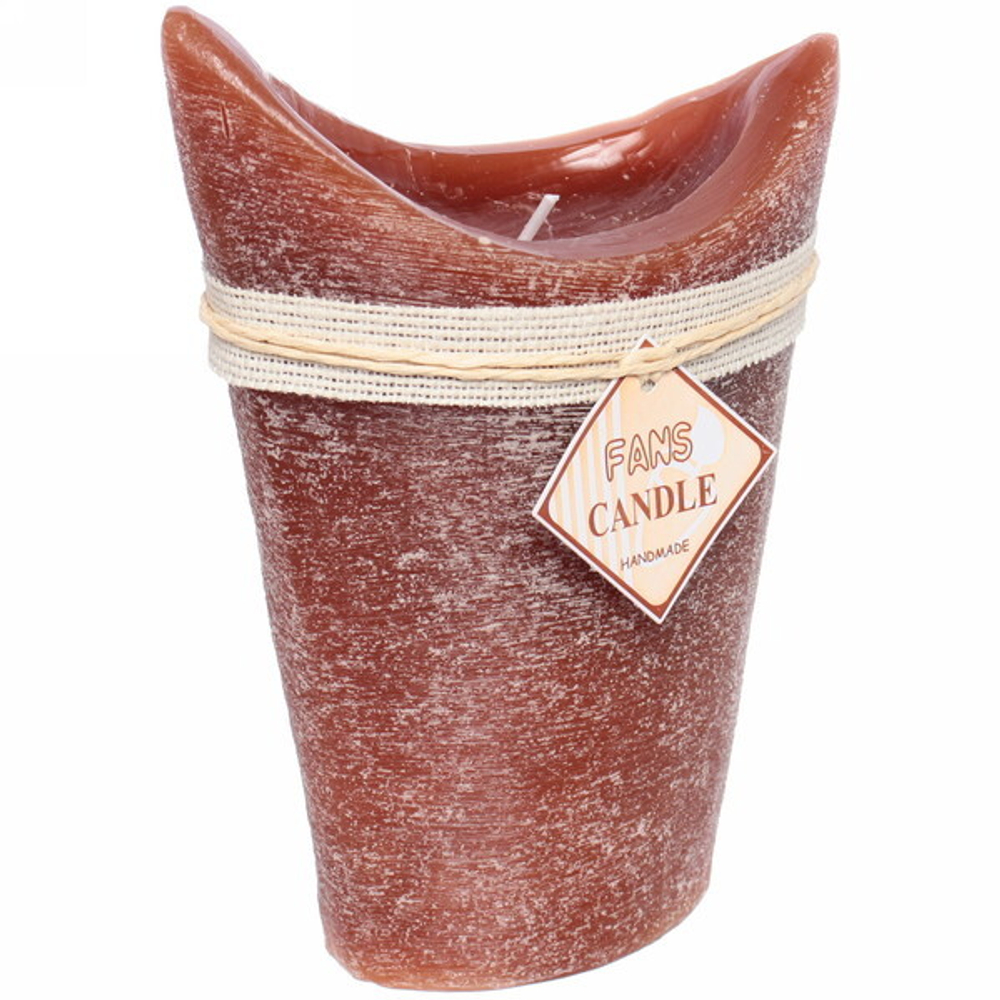 Свеча «Honey story» 12*18см цвет кофейный F-3008