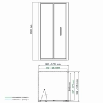 Душевой уголок WasserKRAFT Weser 78F18 100х100 стекло прозрачное/профиль серебро