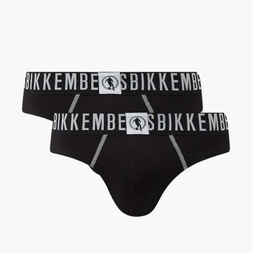 Мужские трусы брифы черные набор 2 в 1 Bikkembergs FASHION PUPINO BKK1USP06BI Мужские трусы брифы черные набор 2 в 1 Bikkembergs FASHION PUPINO BKK1USP06BI