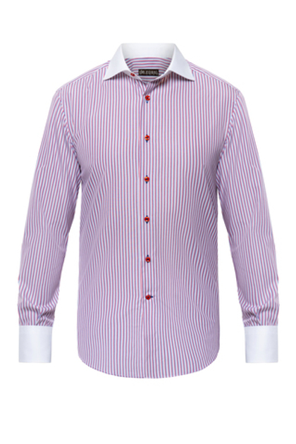 Рубашка в полоску с белыми контрастами Napoli