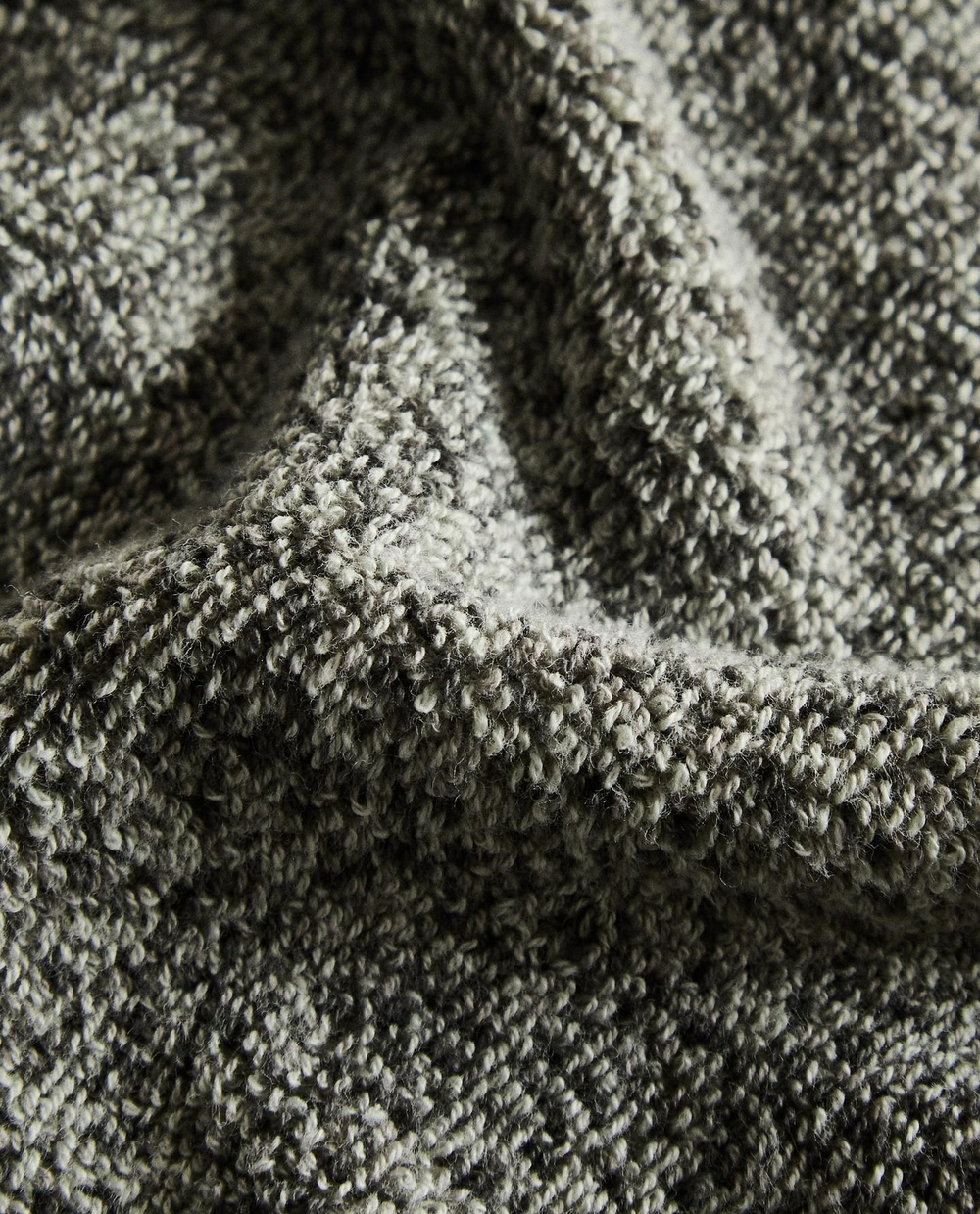 Zara Home - Банное полотенце эффект меланжа, зеленый, 50х90 см