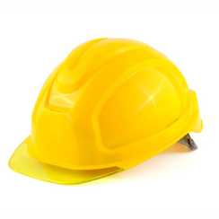 Каска Росомз СОМЗ-80 Абсолют Престиж RAPID, защитная, желтая, серый прозрачный козырёк, арт. 783715