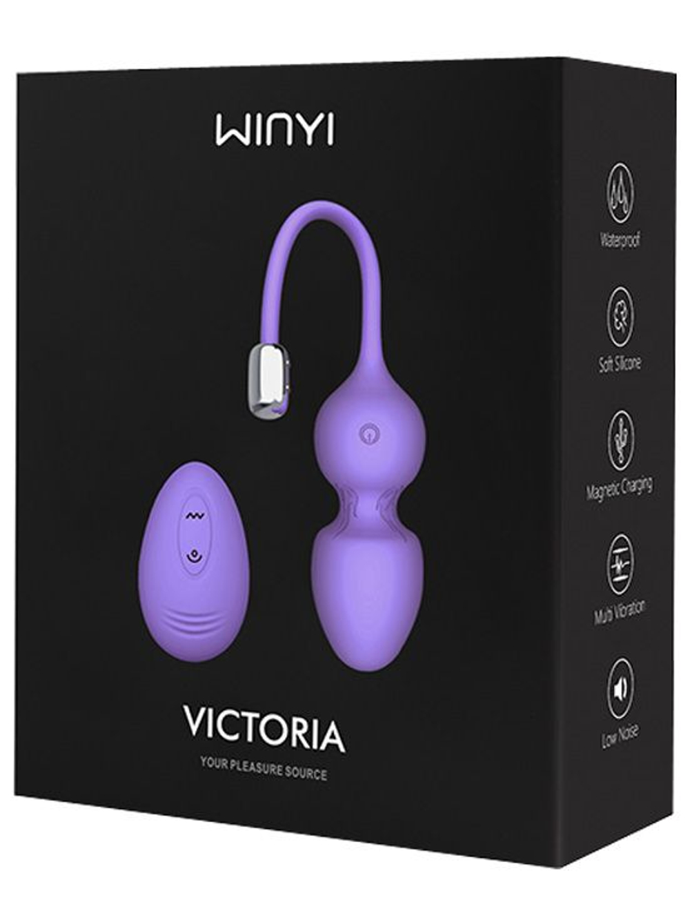 Сиреневые виброшарики Victoria (Цвет: сиреневый)