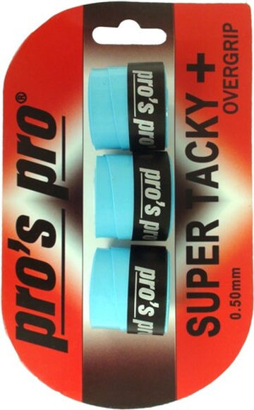 Намотки теннисные Pro's Pro Super Tacky Plus 3P - blue