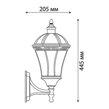 Уличный настенный светильник Capella белое золото Elektrostandard