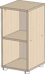 Стеллаж низкий узкий