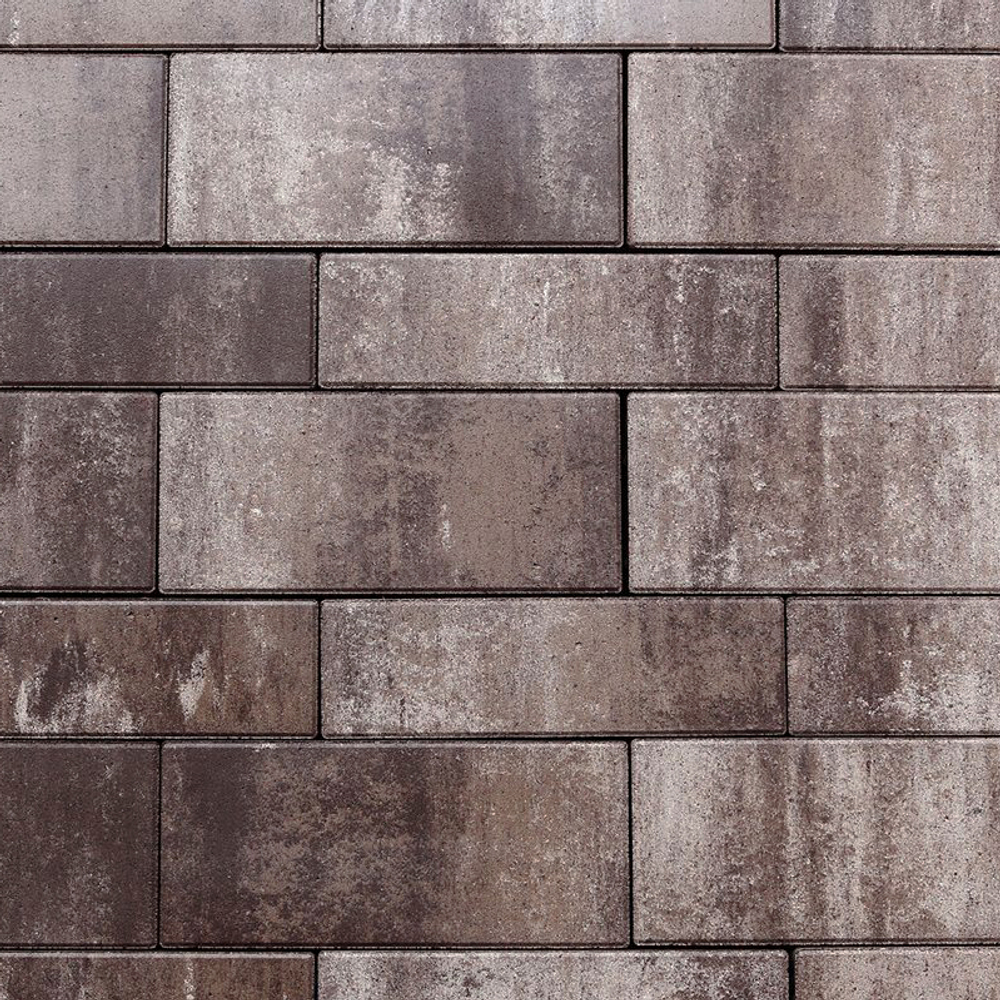 Тротуарная плитка ПАРКЕТ - Листопад гладкий Хаски, комплект из 4 видов плит