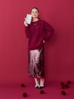 СВИТШОТ CHIC HAPPENS BORDO