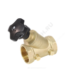Клапан балансировочный ручной латунь 3180H Ду 32 G1 1/4" Ру16 Тмакс=120 оС ВР Kvs=12.5м3/ч без ниппелей Benarmo