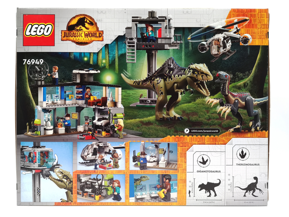 Конструктор LEGO 76949 Jurassic World Атака Гиганотозавров и Теризинозавров