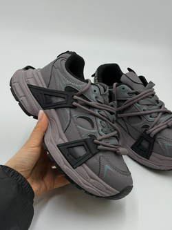 Кроссовки женcкие экокожа арт. 835-10 цвет "серый,коричневый"